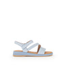 Sandales bleues en cuir