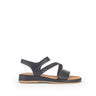 Sandales noires en cuir