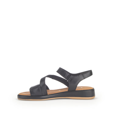 Sandales noires en cuir