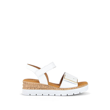 Sandales blanches en cuir