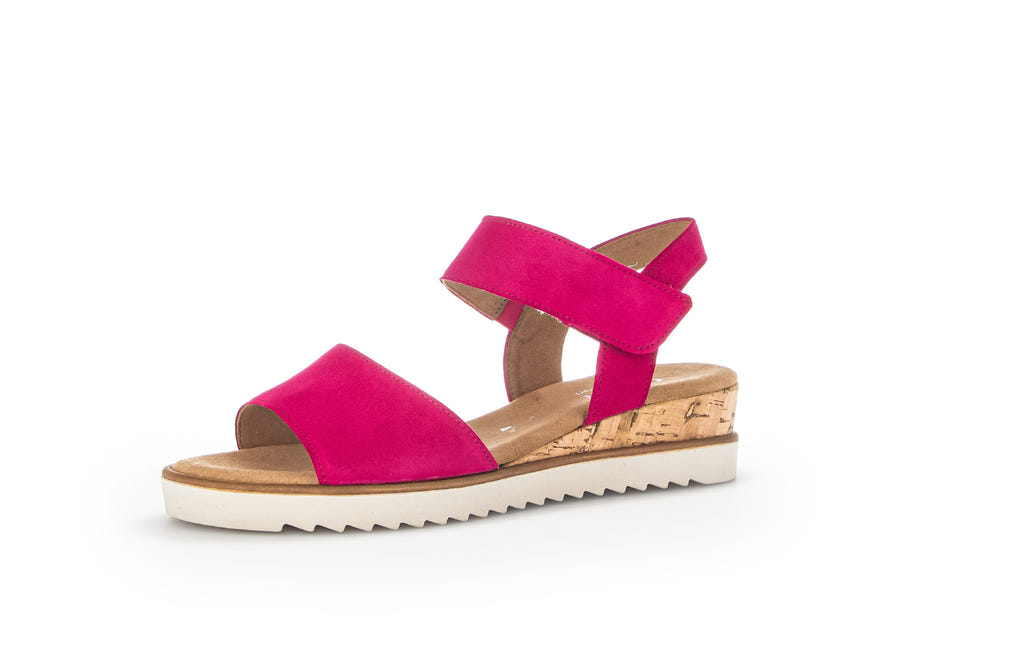 Sandales à Lanières Gabor Comfort Pour Femme - Talon Plat 5 Cm - Textile Et Cuir - Confort Optimal - 1