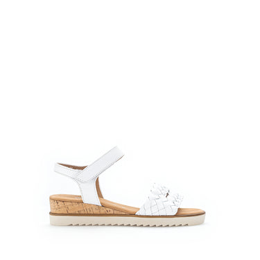 Sandales blanches en cuir