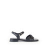 Sandales noires en cuir