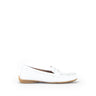 Mocassins blancs en cuir