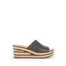 Sandales noires en cuir