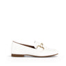 Mocassins ecrus en cuir