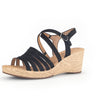 Sandales noires en nubuk