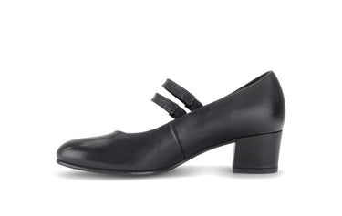 Escarpins noirs en cuir lisse