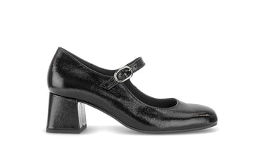 Escarpins noirs en cuir verni