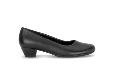 Escarpins noirs en cuir lisse