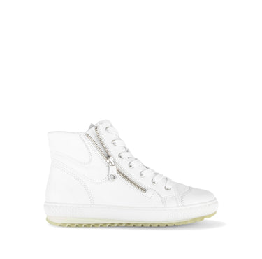 Baskets montantes blanches en cuir