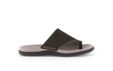 Mules marron en cuir