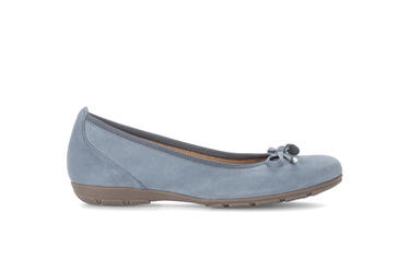 Ballerines bleues en cuir