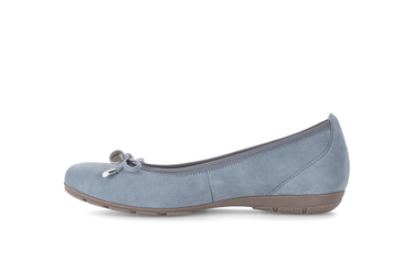 Ballerines bleues en cuir
