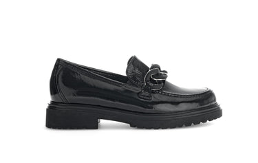 Mocassins noirs en cuir