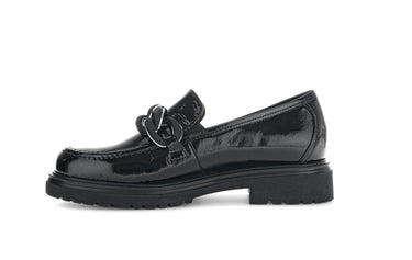 Mocassins noirs en cuir