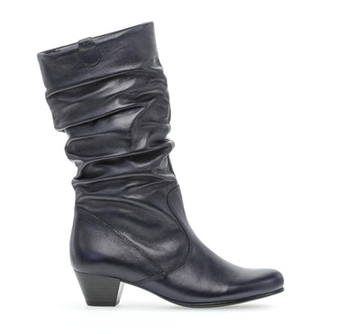 Bottines Mid bleues en cuir