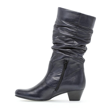 Bottines Mid bleues en cuir