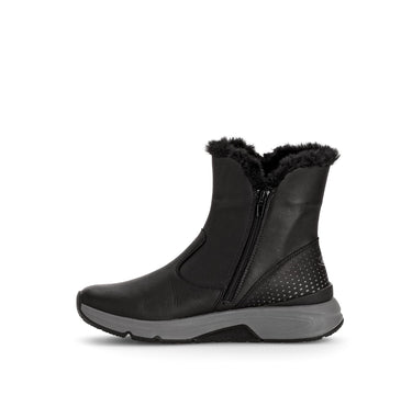 Bottines noires en cuir