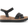 Sandales noires en cuir