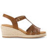 Mules marron en cuir lisse