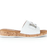 Mules blanches en cuir