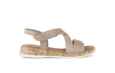 Sandales beiges en cuir