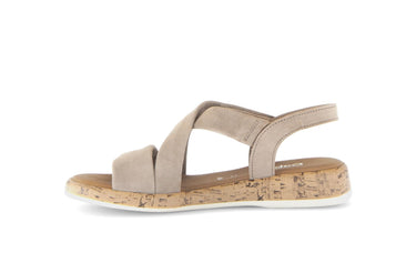 Sandales beiges en cuir