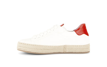 Baskets multicolores en cuir lisse