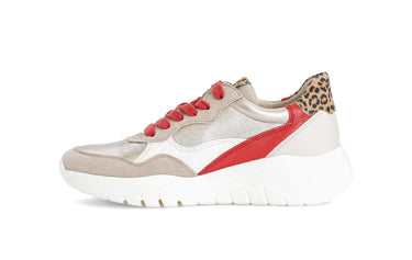 Baskets multicolores en cuir