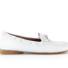 Mocassins blancs en cuir lisse
