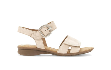 Sandales beiges en cuir