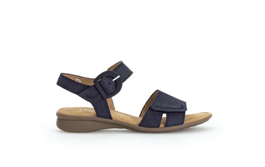 Sandales bleues en cuir