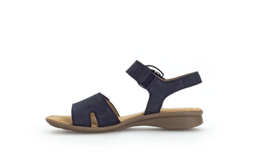 Sandales bleues en cuir