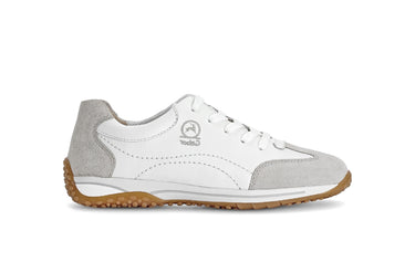 Baskets blanches en cuir lisse