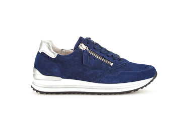 Baskets bleu marine en cuir