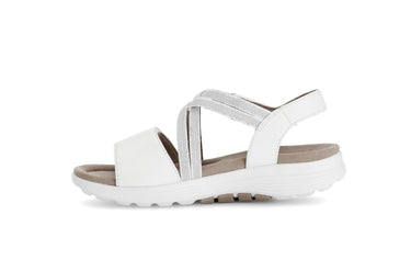 Mules blanches en cuir