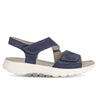Sandales bleues en cuir