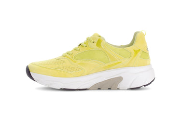 Baskets jaunes en cuir