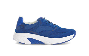 Baskets bleues en cuir