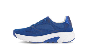 Baskets bleues en cuir