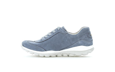 Baskets bleues en cuir