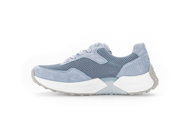 Baskets bleues en cuir