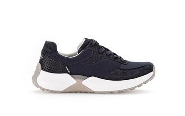 Baskets bleues en cuir