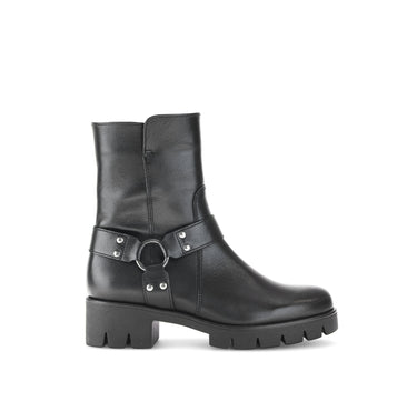 Bottines noires en cuir
