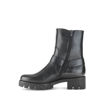 Bottines noires en cuir