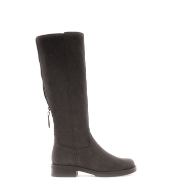 Bottes grises en cuir