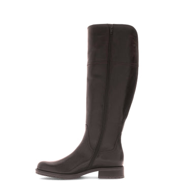 Bottes marron en cuir