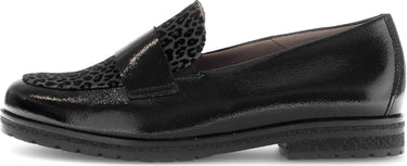 Mocassins noirs en cuir