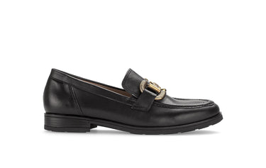 Ballerines noires en cuir lisse